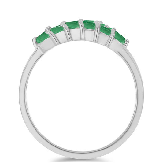 Anillo de Plata con Esmeralda de Brasil