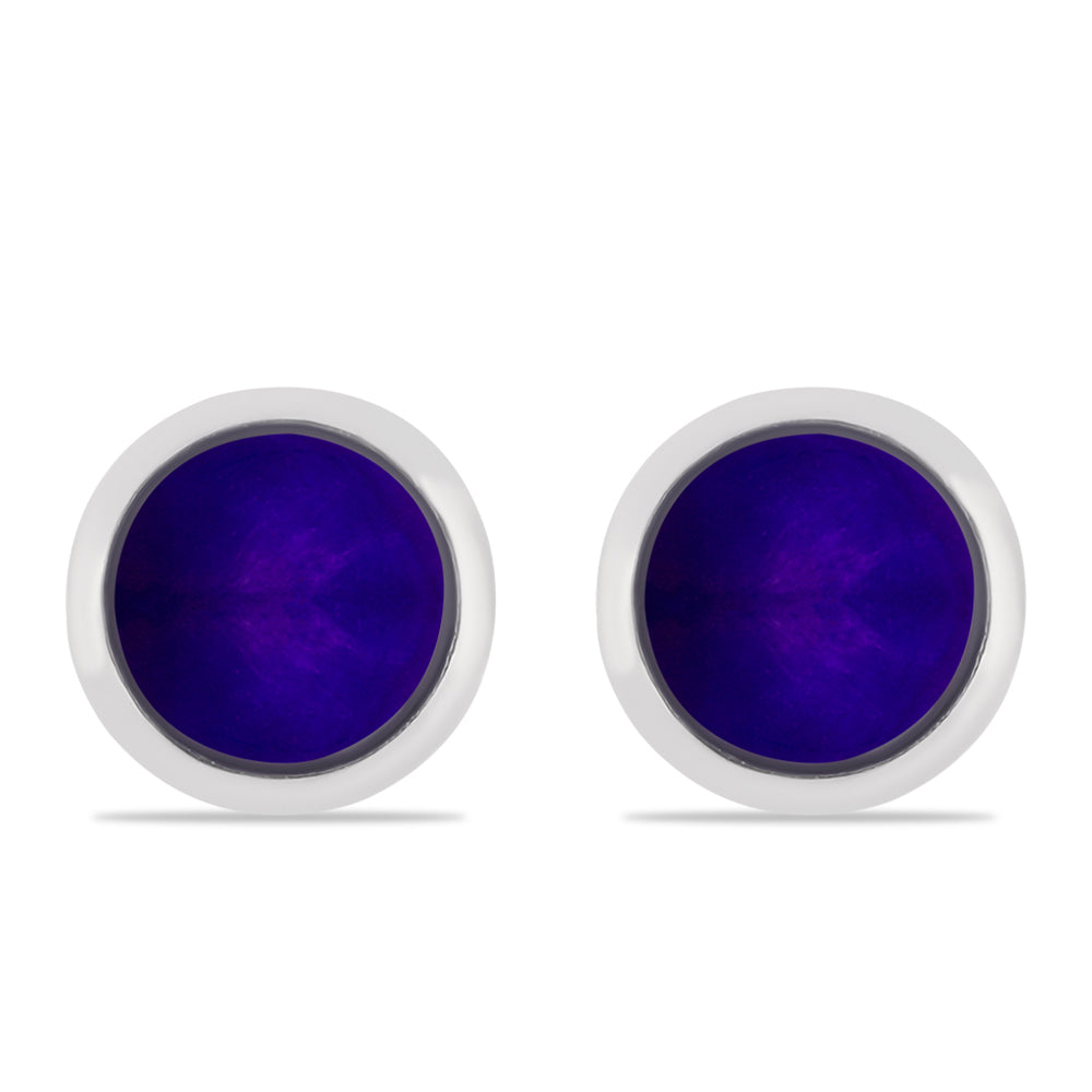 Pendientes de Plata con Jade Púrpura 1 
