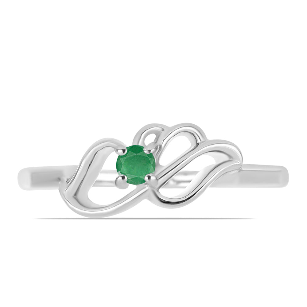 Anillo de Plata con Esmeralda de Brasil 1 