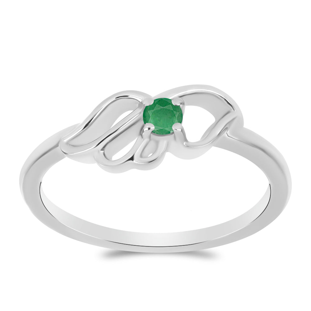 Anillo de Plata con Esmeralda de Brasil 3 