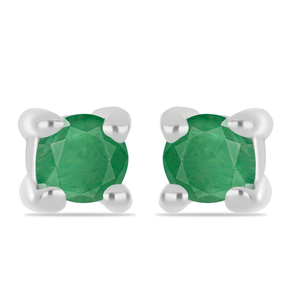 Conjunto de Plata con Esmeralda de Brasil ( Pendientes +Anillo +Colgante )
