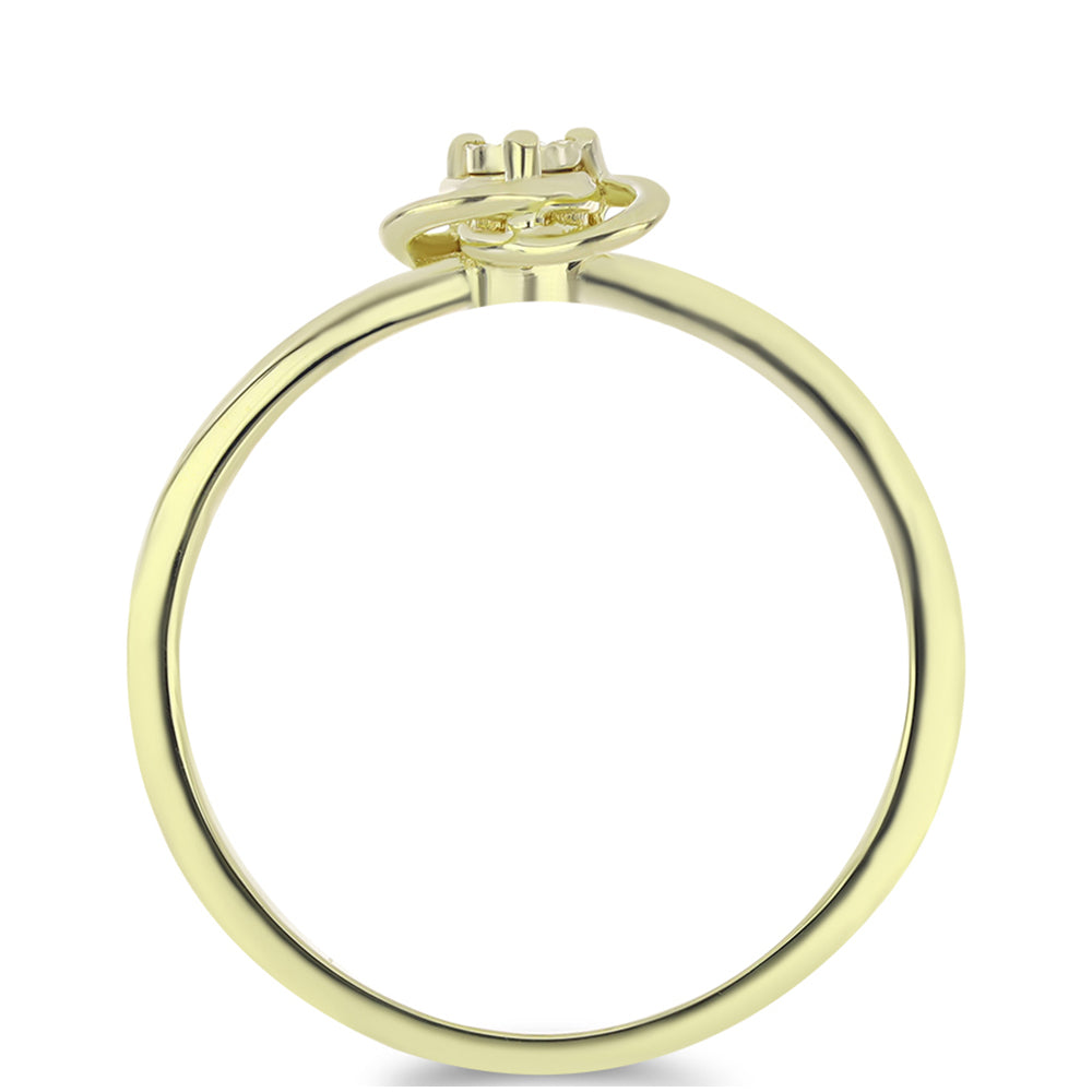 Conjunto de Plata Bañada en Oro con Diamante Rojo ( Pendientes +Anillo +Colgante ) 6 