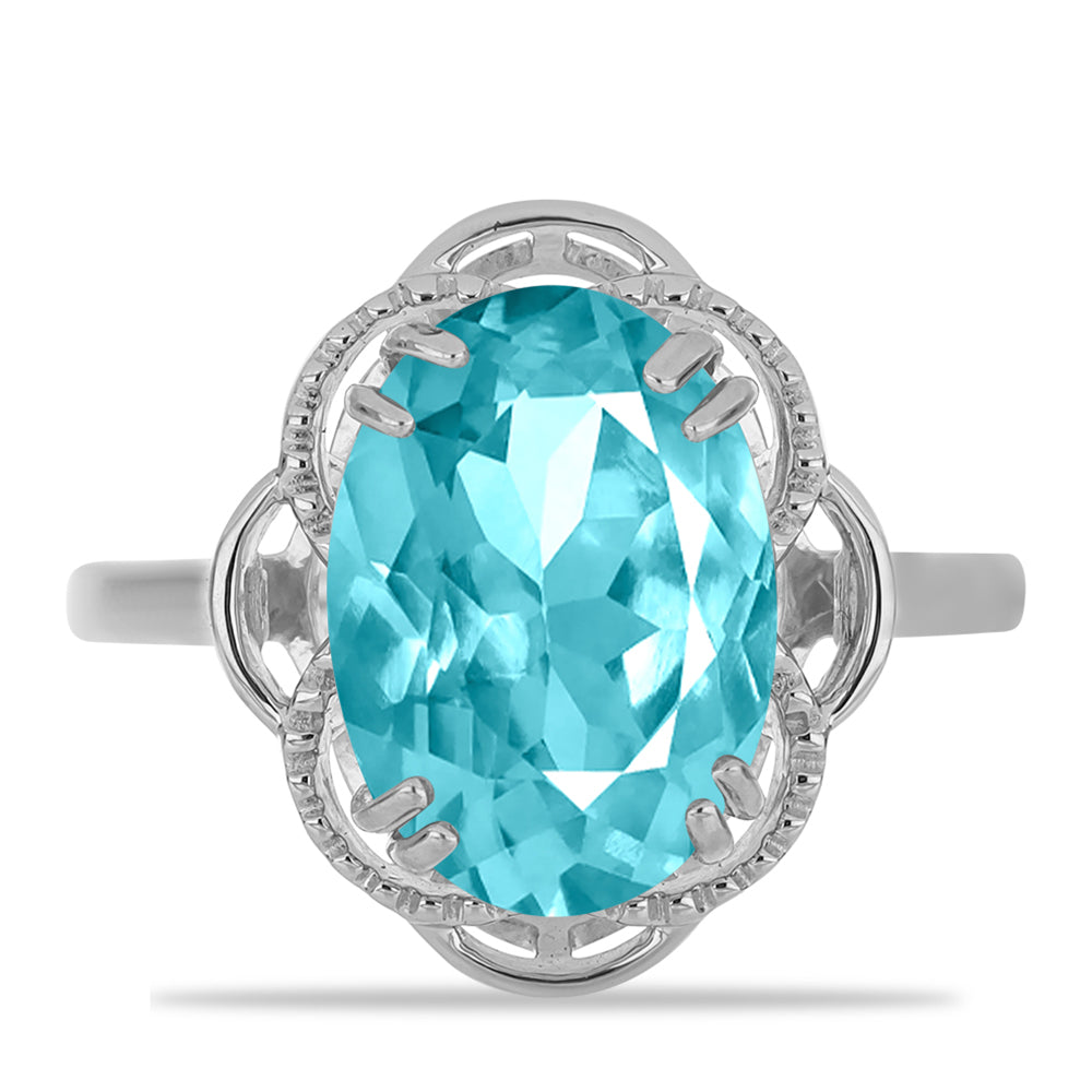 Anillo de Plata con Cuarzo Paraiba 1 