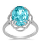 Anillo de Plata con Cuarzo Paraiba