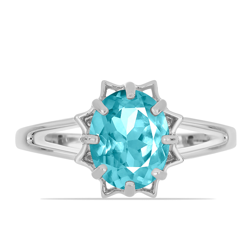 Anillo de Plata con Cuarzo Paraiba 1 