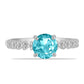 Anillo de Plata con Cuarzo Paraiba