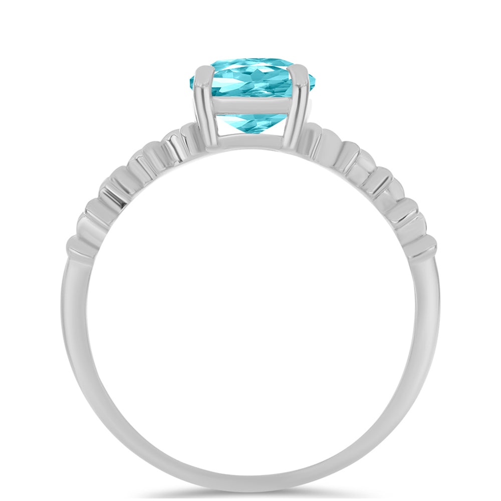 Anillo de Plata con Cuarzo Paraiba 2 