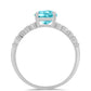 Anillo de Plata con Cuarzo Paraiba
