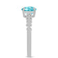 Anillo de Plata con Cuarzo Paraiba