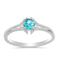 Anillo de Plata con Cuarzo Paraiba
