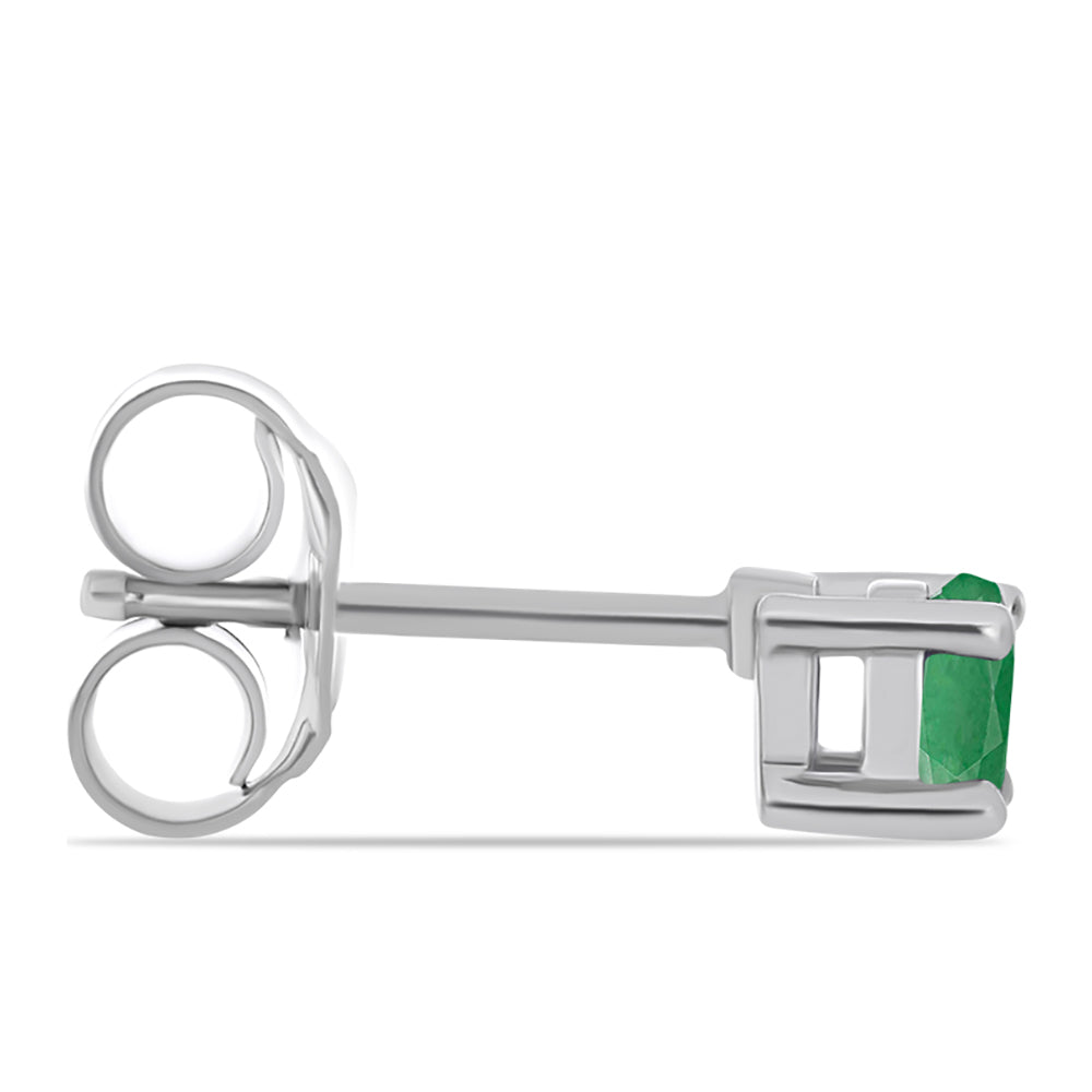 Conjunto de Plata con Rubí de Madagascar y Esmeralda de Brasil ( Pendientes ) 5 