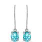 Pendientes de Plata con Cuarzo Paraiba