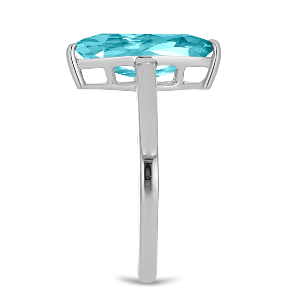 Anillo de Plata con Cuarzo Paraiba 4 
