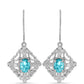 Pendientes de Plata con Cuarzo Paraiba
