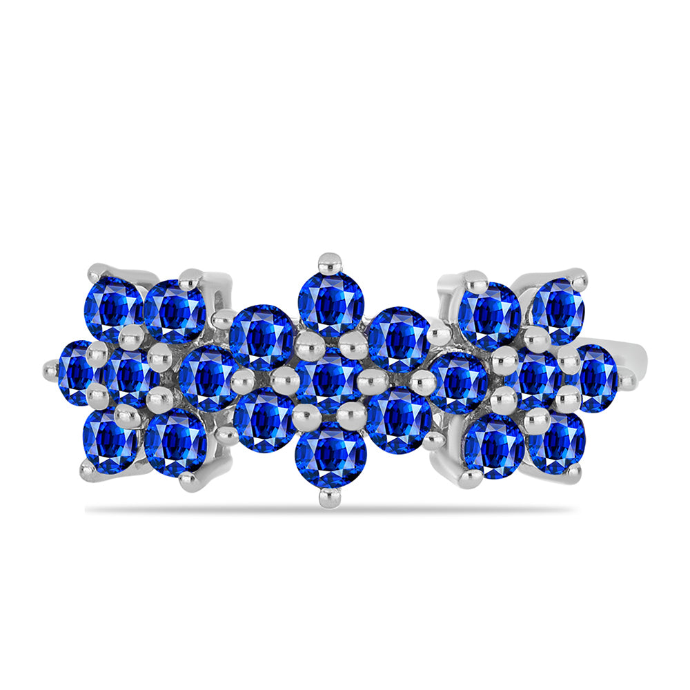 Anillo de Plata con Zafiro Azul Australiano