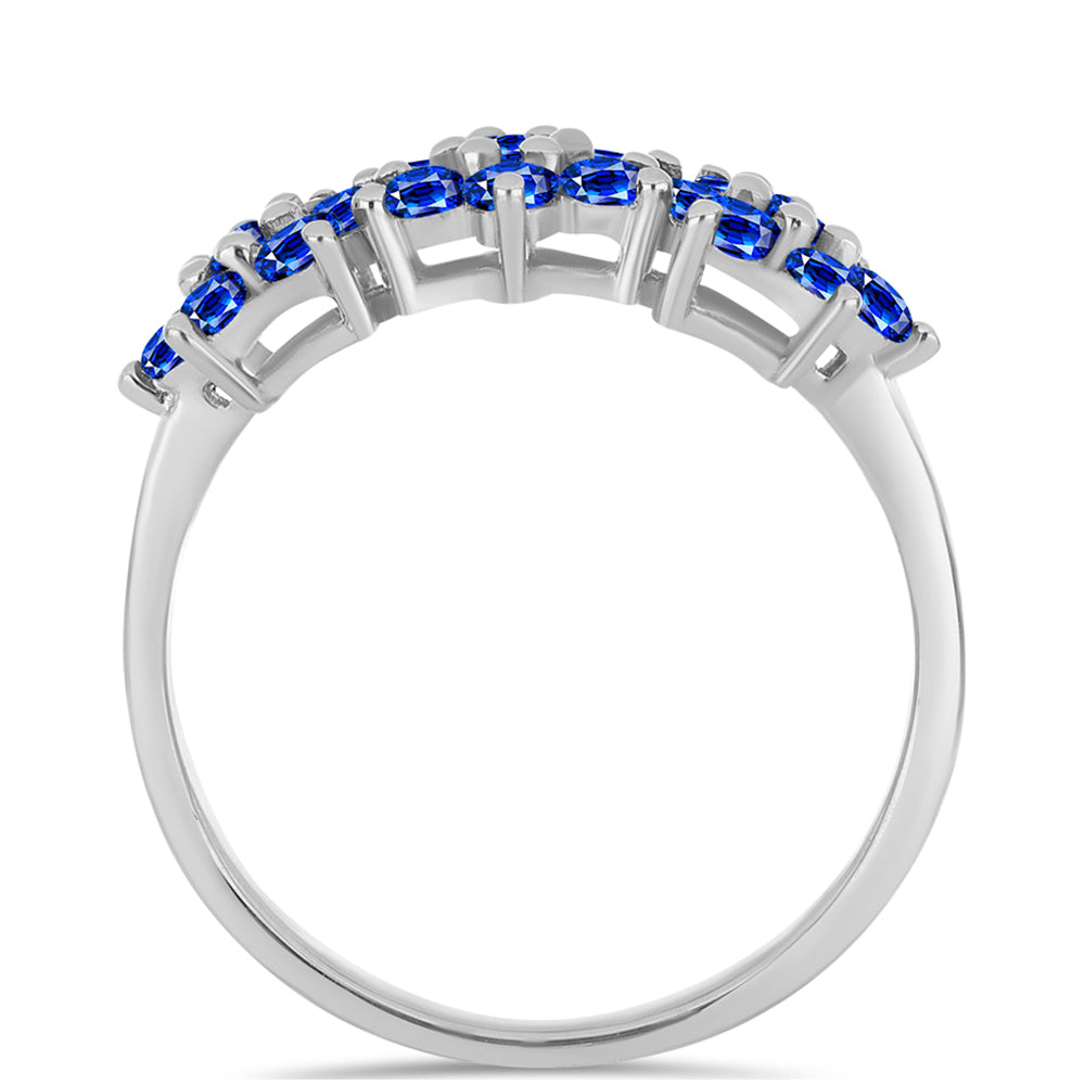 Anillo de Plata con Zafiro Azul Australiano