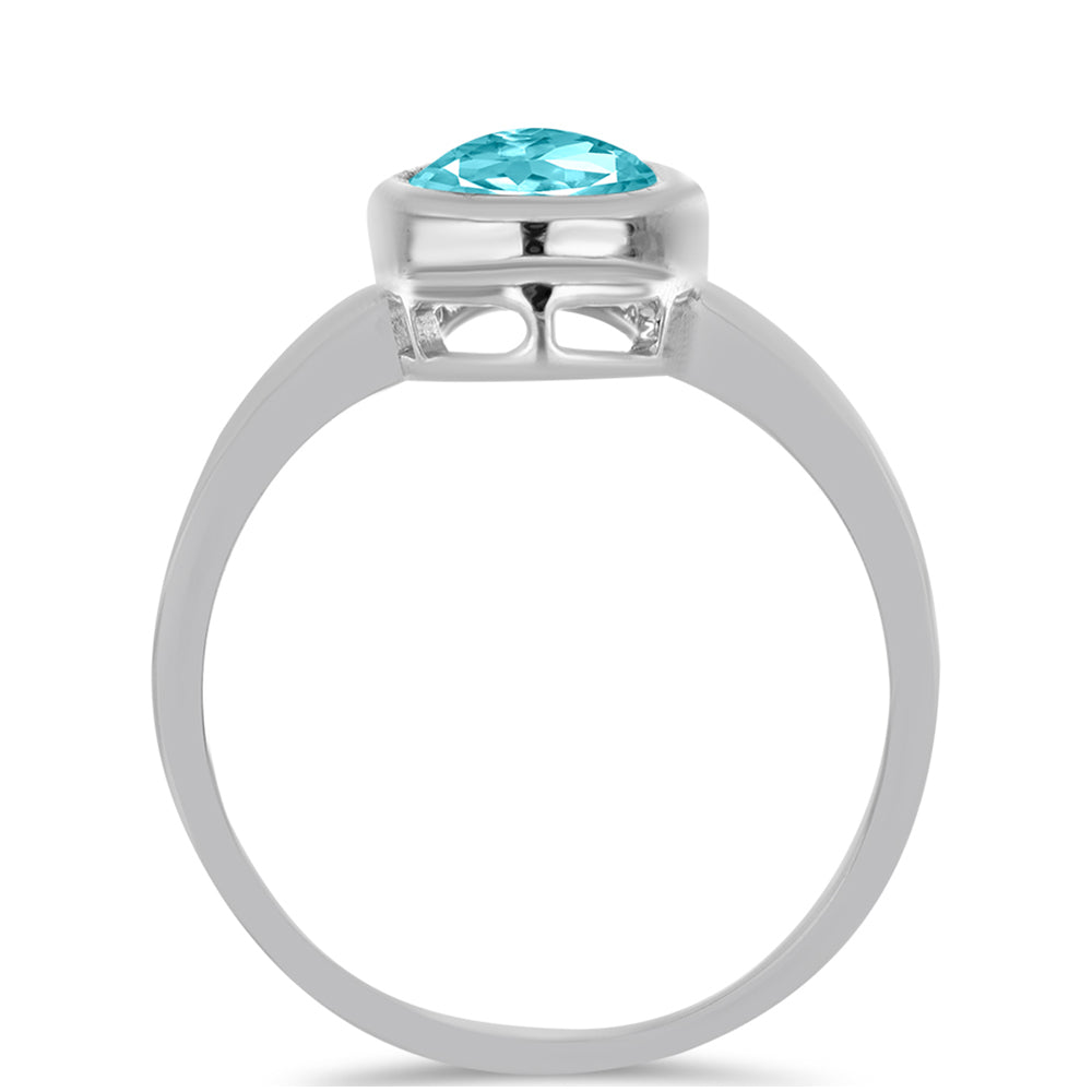 Anillo de Plata con Cuarzo Paraiba 2 