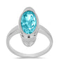 Anillo de Plata con Cuarzo Paraiba