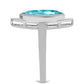 Anillo de Plata con Cuarzo Paraiba