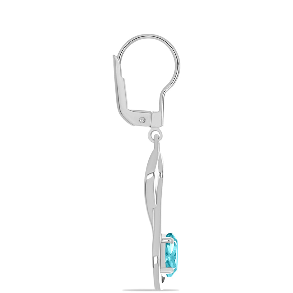 Pendientes de Plata con Cuarzo Paraiba 2 