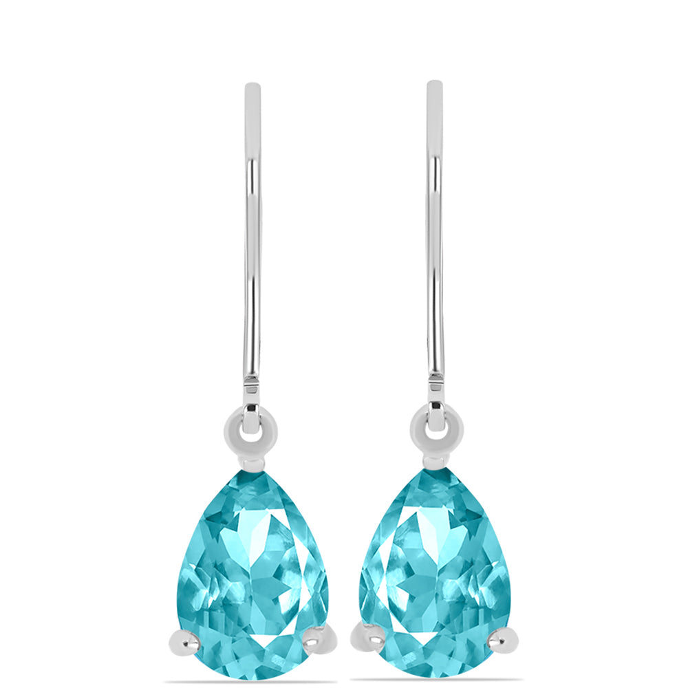 Pendientes de Plata con Cuarzo Paraiba