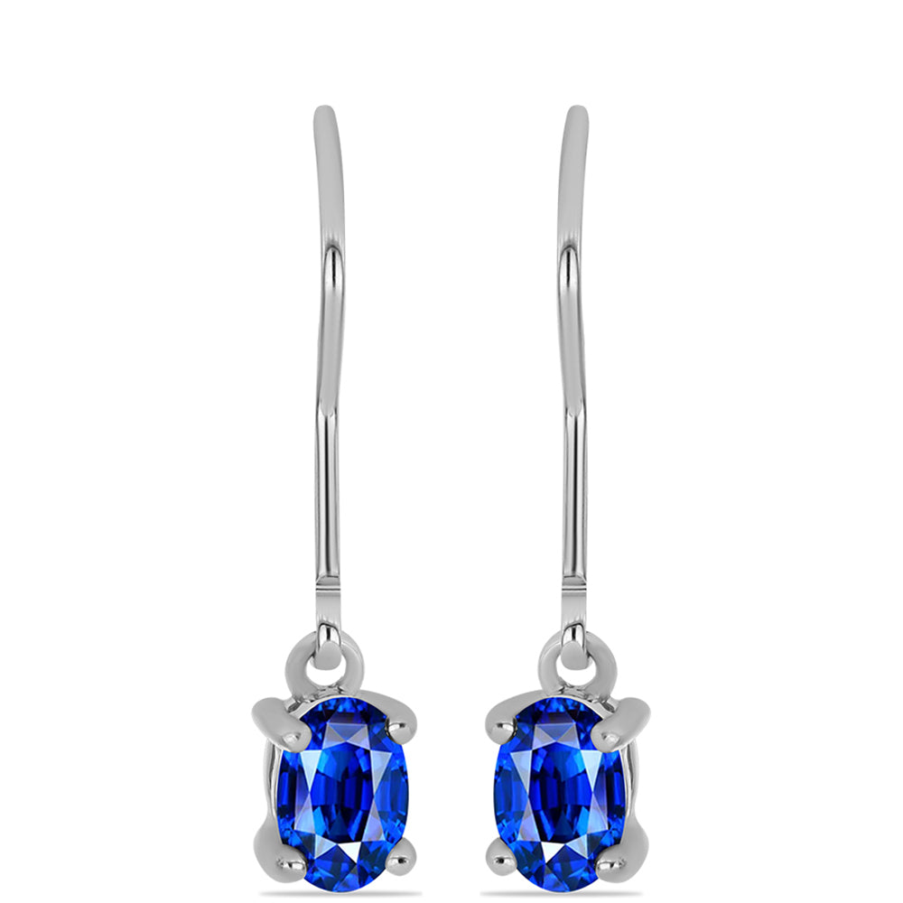 Pendientes de Plata con Zafiro Azul Australiano 1 