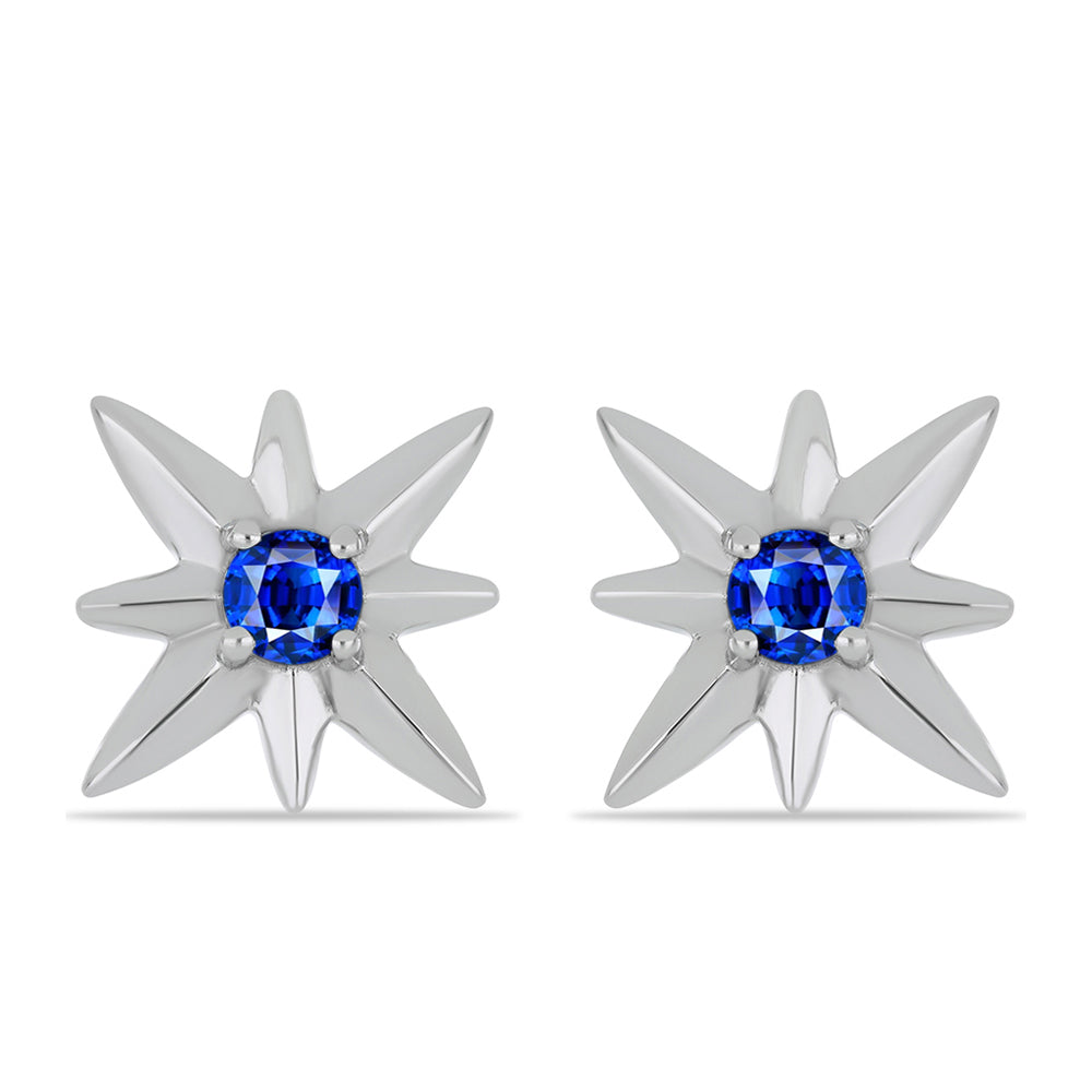 Pendientes de Plata con Zafiro Azul Australiano 1 