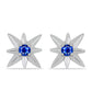 Pendientes de Plata con Zafiro Azul Australiano