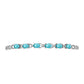 Pulsera de Plata con Cuarzo Paraiba