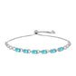 Pulsera de Plata con Cuarzo Paraiba
