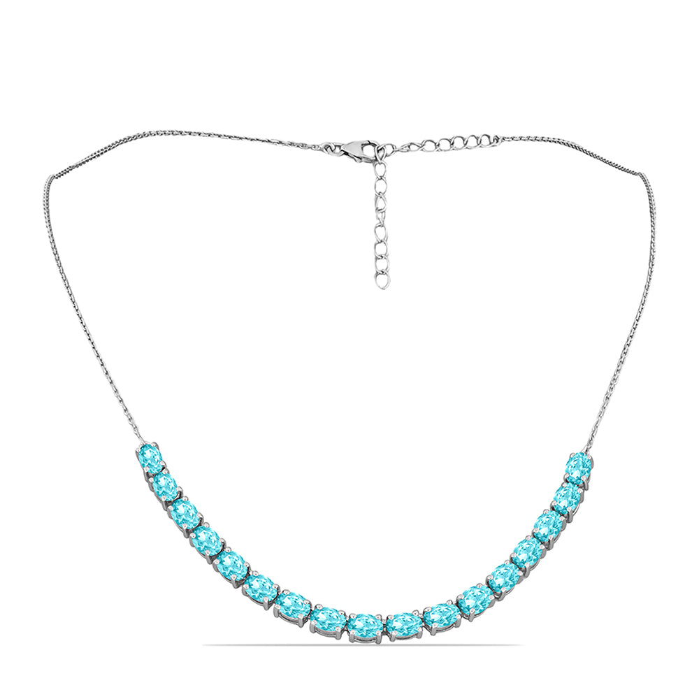 Collar de Plata con Cuarzo Paraiba 1 
