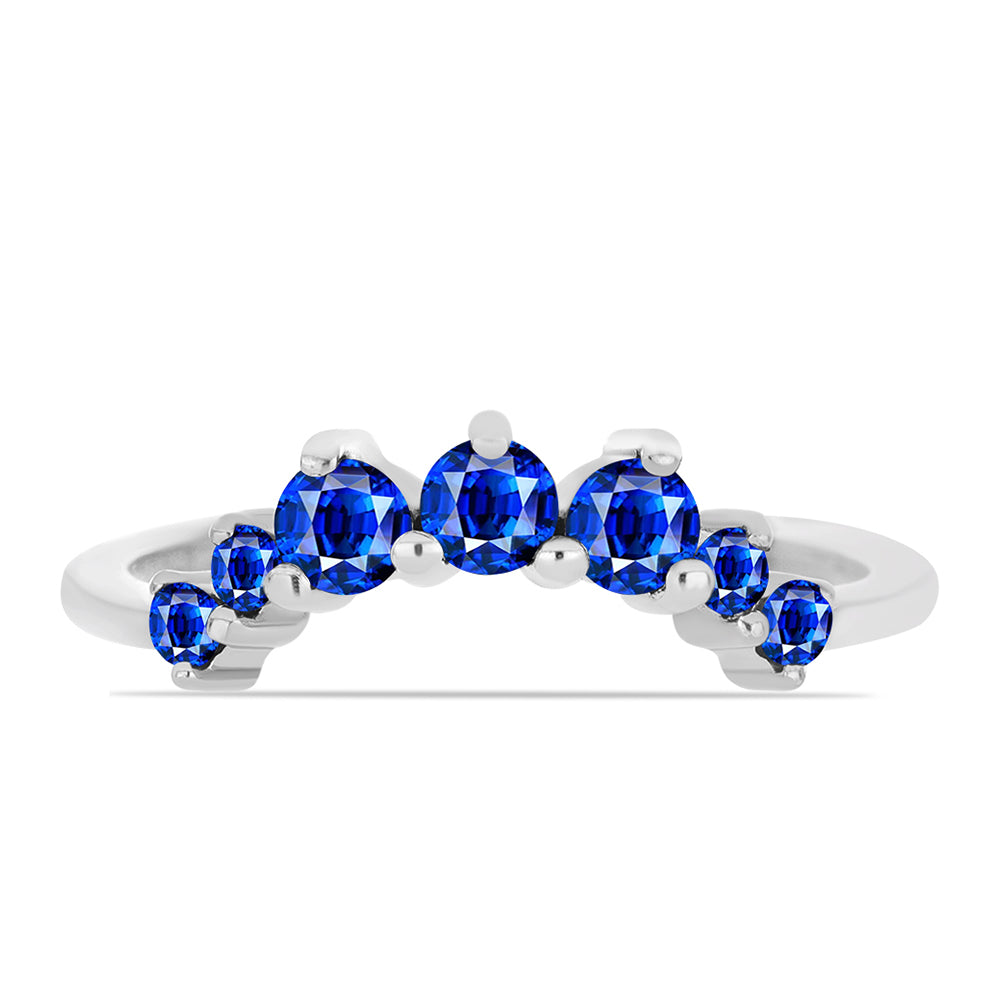 Anillo de Plata con Zafiro Azul Australiano