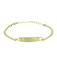 Pulsera de Plata Bañada en Oro