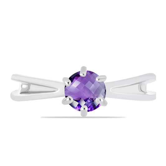 Anillo de Plata con Amatista de Marruecos