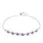 Pulsera de Plata con Amatista de Marruecos