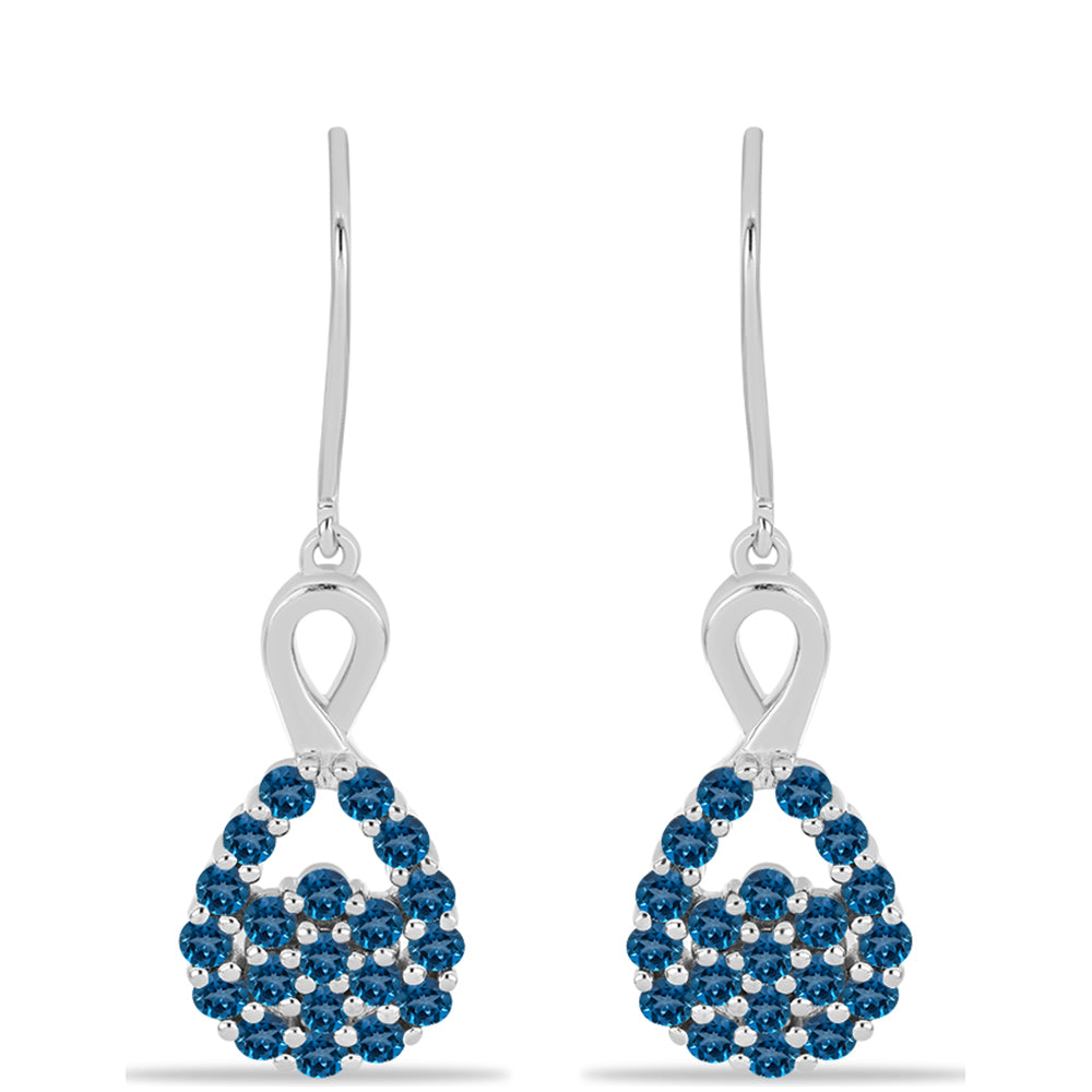 Pendientes de Plata con Topacio Azul Londres