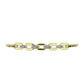 Pulsera de Plata Bañada en Oro con Diamante Champagne y Diamante blanco