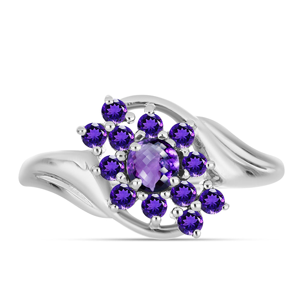 Anillo de Plata con Amatista de Marruecos