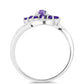 Anillo de Plata con Amatista de Marruecos