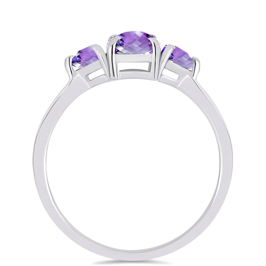 Anillo de Plata con Amatista de Marruecos