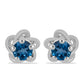 Pendientes de Plata con Topacio Azul Londres