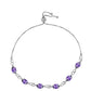 Pulsera de Plata con Amatista de Marruecos