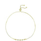 Pulsera de Plata Bañada en Oro con Diamante Champagne y Diamante blanco