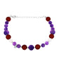 Pulsera de Plata con Amatista de Marruecos y Perla blanca de agua dulce