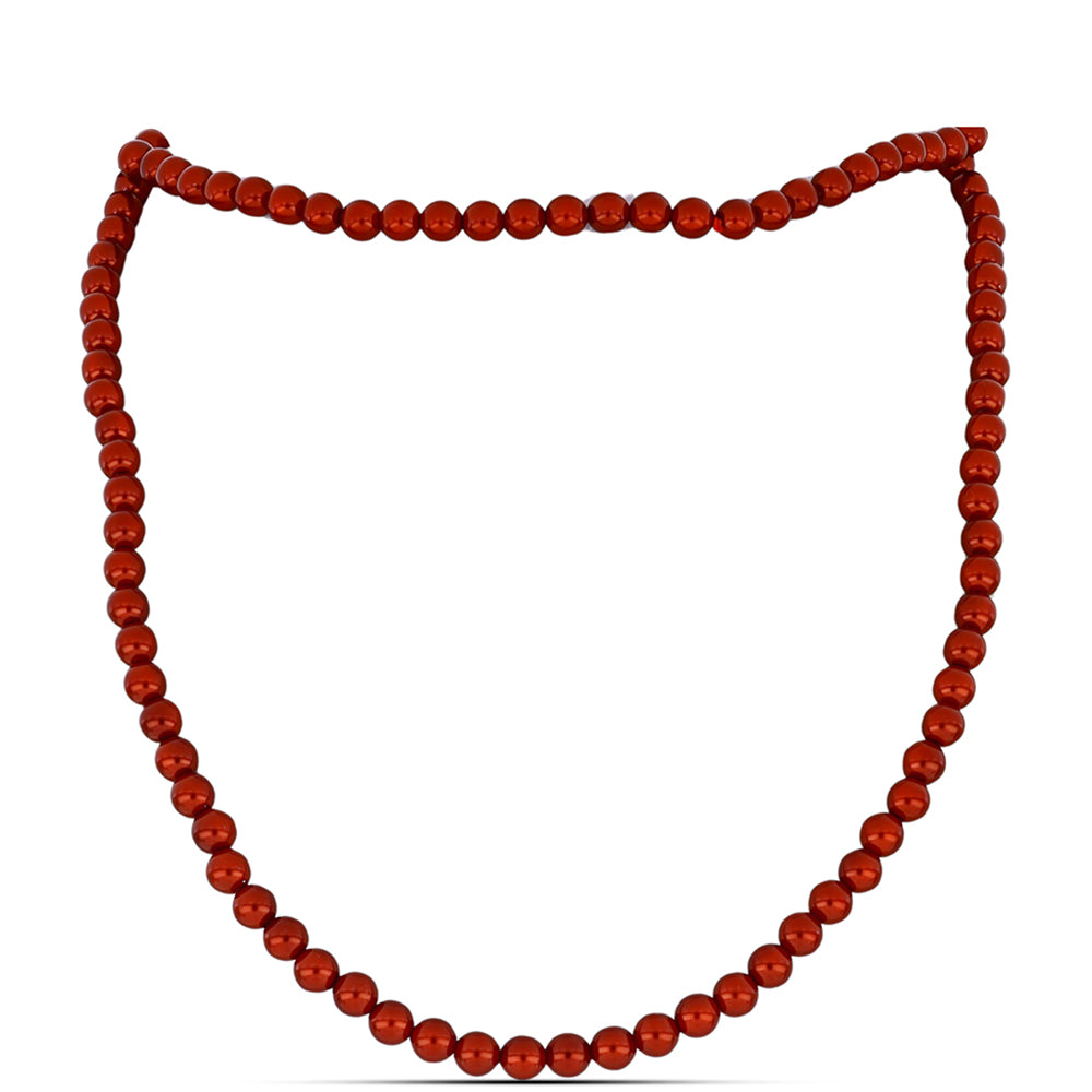 Conjunto Pepita con Perla roja de río ( Collar +Pendientes +Pulsera )