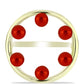 Anillo de Plata Bañada en Oro con Perla roja de río