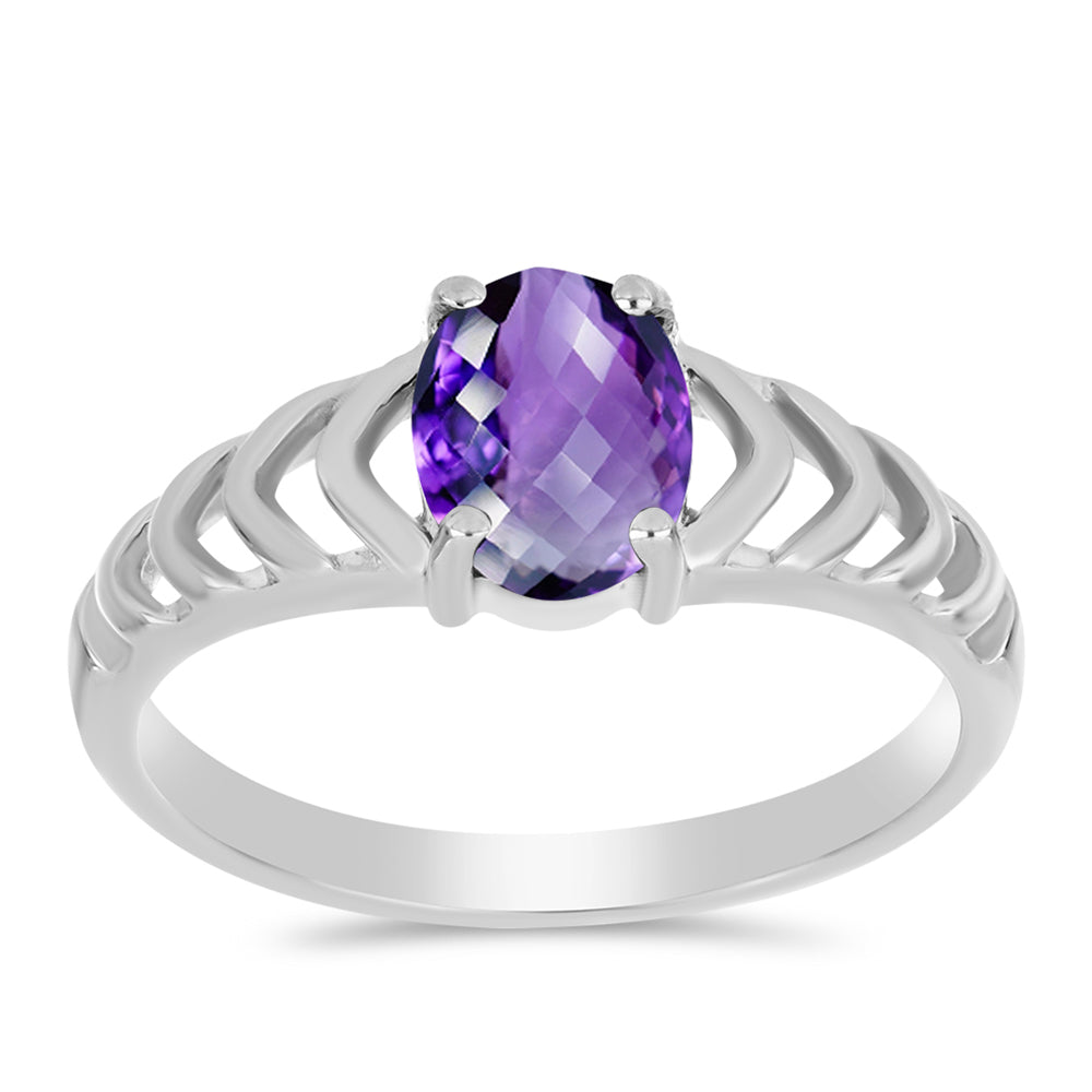 Anillo de Plata con Amatista de Marruecos 3 