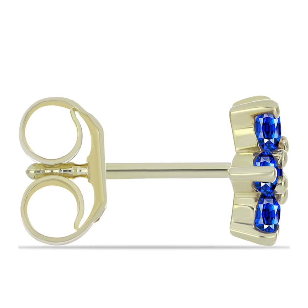 Conjunto de Plata Bañada en Oro con Rubí de Madagascar y Esmeralda de Brasil ( Pendientes ) 7 