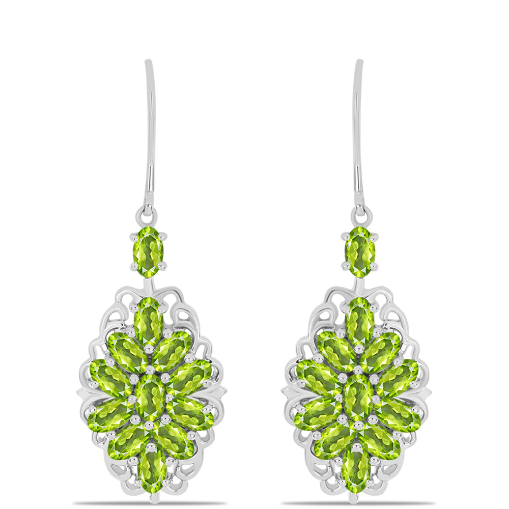 Pendientes de Plata con Peridoto de Changbai 1 