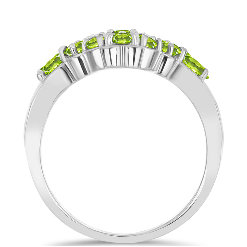 Anillo de Plata con Peridoto de Changbai